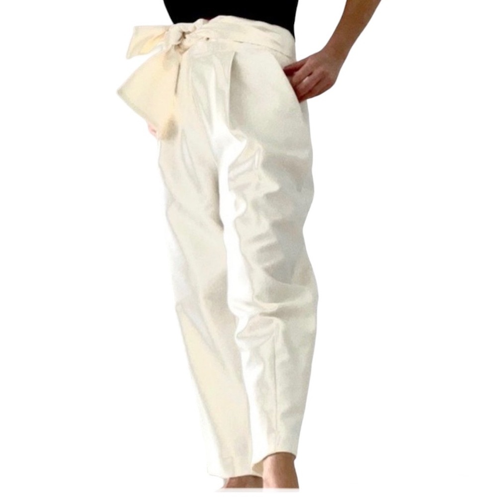 Zara High Waisted paperbag Pants